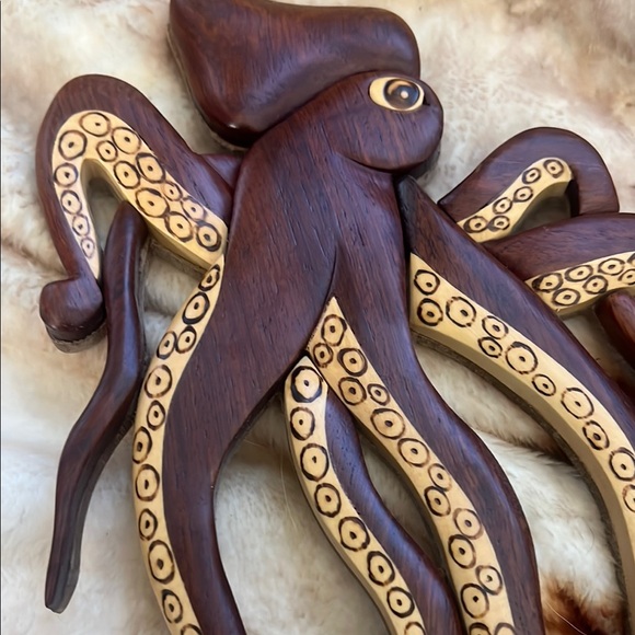 Wooden Octopus Wall Art - Picture 3 of 5